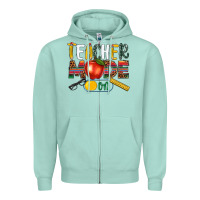 Seafoam teacher mode on Zipper Hoodie - NancyCooperArtShop
