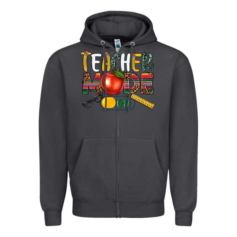 Teacher Mode On Zipper Hoodie by NancyCooperArtShop | Teevron