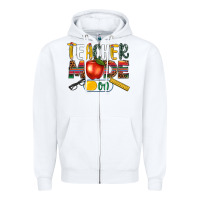 White teacher mode on Zipper Hoodie - NancyCooperArtShop