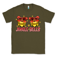 Army Green Jingle Bells Classic Tee - CowhideDigitalArt