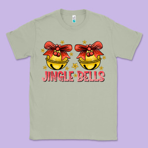 Jingle Bells Classic Tee Designed By Cowhidedigitalart