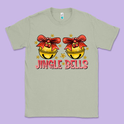 Jingle Bells Classic Tee Designed By Cowhidedigitalart