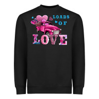 Black loads of love wıth truck Heavyweight Sweatshirt - AdoDesignShop