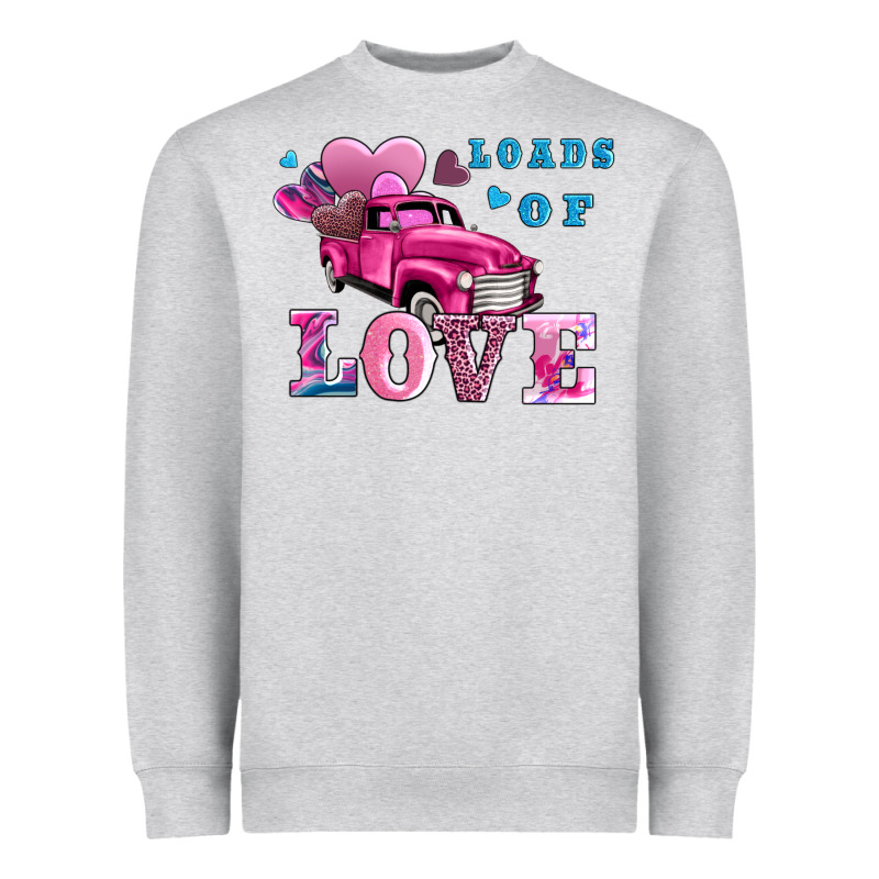 Loads Of Love Wıth Truck Heavyweight Sweatshirt by AdoDesignShop | Teevron