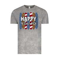 Cloud Rock happy 4th of july brushstrokes Vintage Tee - BundleAndBundleShop