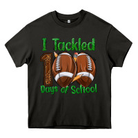 Asphalt i tackled 100 days of school football Heavy Core Tee - texasbilliewilder