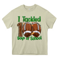 Mossy i tackled 100 days of school football Heavy Core Tee - texasbilliewilder