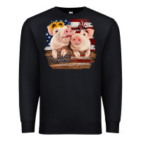 Black Cute Couple American Pigs Premium Sweatshirt - Bettercallsaul