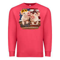 Cardinal Cute Couple American Pigs Premium Sweatshirt - Bettercallsaul