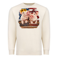 Sandshell Cute Couple American Pigs Premium Sweatshirt - Bettercallsaul