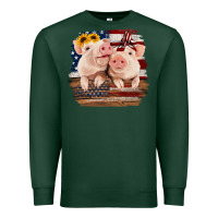 Cute Couple American Pigs Premium Sweatshirt | Teevron