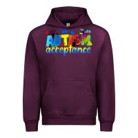 Mauve Wine Autism acceptance Urban Hoodie - CowGirlArtShop
