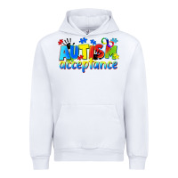White Autism acceptance Urban Hoodie - CowGirlArtShop