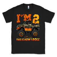 Black i'm two this is how i roll monster truck birthday Classic Tee - Jasminsmagicworld