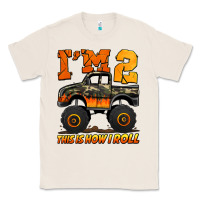 Natural i'm two this is how i roll monster truck birthday Classic Tee - Jasminsmagicworld