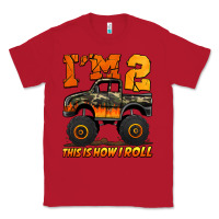 Red i'm two this is how i roll monster truck birthday Classic Tee - Jasminsmagicworld