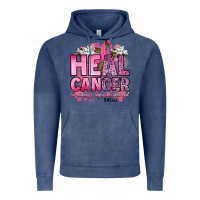 Vintage Denim heal cancer for nothing is impossible with god luk Vintage Hoodie - Artiststas
