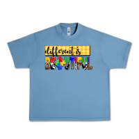 Pebble Blue different is beautiful Urban Heavy Tee - AdoDesignShop