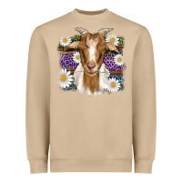 Mushroom easter goat daisys leopard wooden Heavyweight Sweatshirt - Artiststas