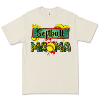 Softball Mama With Leopard Premium Tee | Teevron