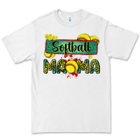 White softball mama with leopard Premium Tee - Zillion Design Studio