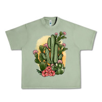 Oil Green cactus Urban Heavy Tee - JahusDesignShop