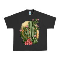 Pigment Black cactus Urban Heavy Tee - JahusDesignShop