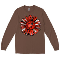 Chestnut Ladybug Sunflower Long Sleeve Tee - Jasminsmagicworld