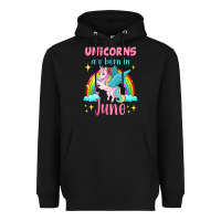 Black unicorns are born in june Heavyweight Hoodie - Jasminsmagicworld
