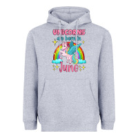 Heather Grey unicorns are born in june Heavyweight Hoodie - Jasminsmagicworld