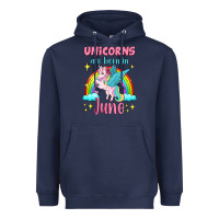 Navy unicorns are born in june Heavyweight Hoodie - Jasminsmagicworld