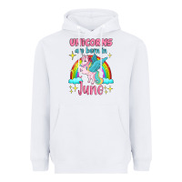 White unicorns are born in june Heavyweight Hoodie - Jasminsmagicworld