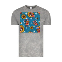 Cloud Rock 4th of july sunflowers hotdog seamless pattern Vintage Tee - BundleAndBundleShop
