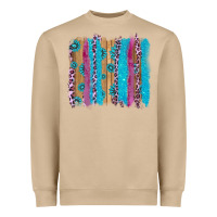 Mushroom gemstone and pink leopard brushstrok Heavyweight Sweatshirt - AdoDesignShop