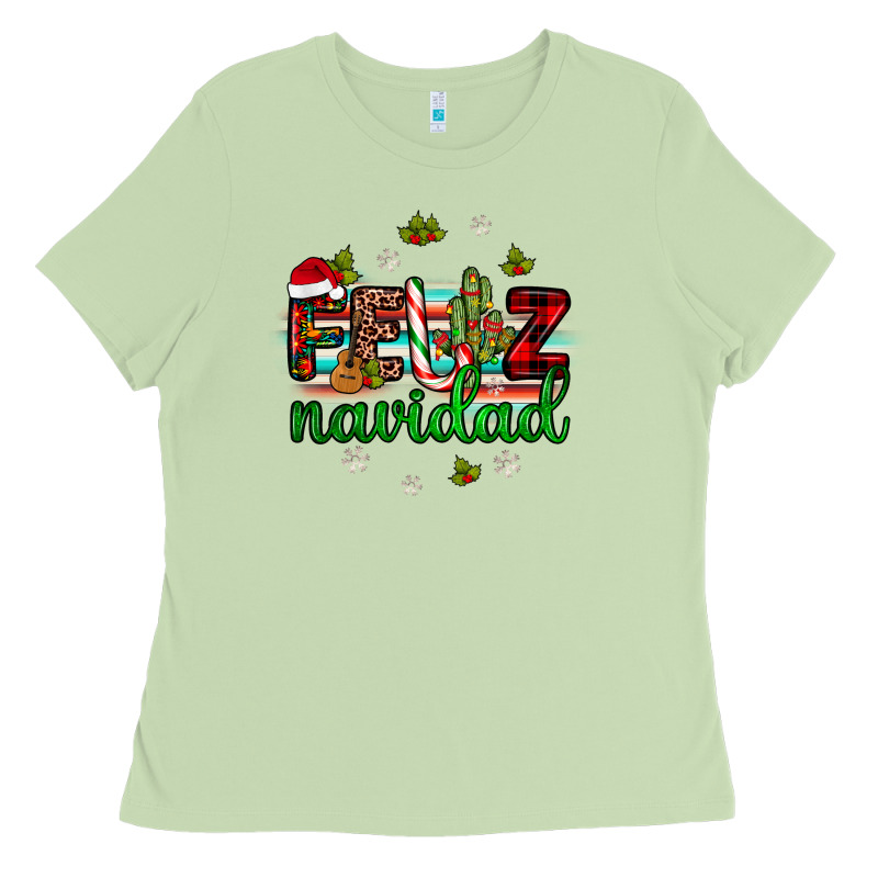 Feliz Navidad Ladies Tee by JahusDesignShop | Teevron