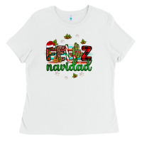 White feliz navidad Ladies Tee - JahusDesignShop