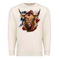 Sandshell American Highland Cow Premium Sweatshirt - Bettercallsaul