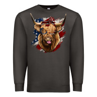 Smoke American Highland Cow Premium Sweatshirt - Bettercallsaul