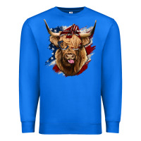 True Royal American Highland Cow Premium Sweatshirt - Bettercallsaul