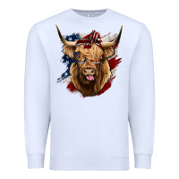 White American Highland Cow Premium Sweatshirt - Bettercallsaul