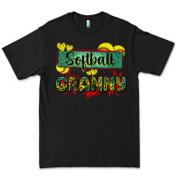 Black softball granny with leopard Premium Tee - Zillion Design Studio