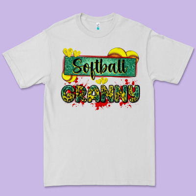 Softball Granny With Leopard Premium Tee Designed By Zillion Design Studio