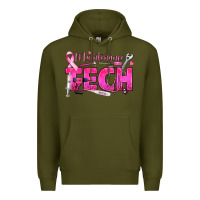 Army Green Breast Cancer Maintenance Tech Premium Hoodie - texasbilliewilder