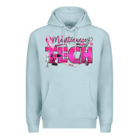 Blue Mist Breast Cancer Maintenance Tech Premium Hoodie - texasbilliewilder