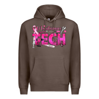 Coffee Breast Cancer Maintenance Tech Premium Hoodie - texasbilliewilder