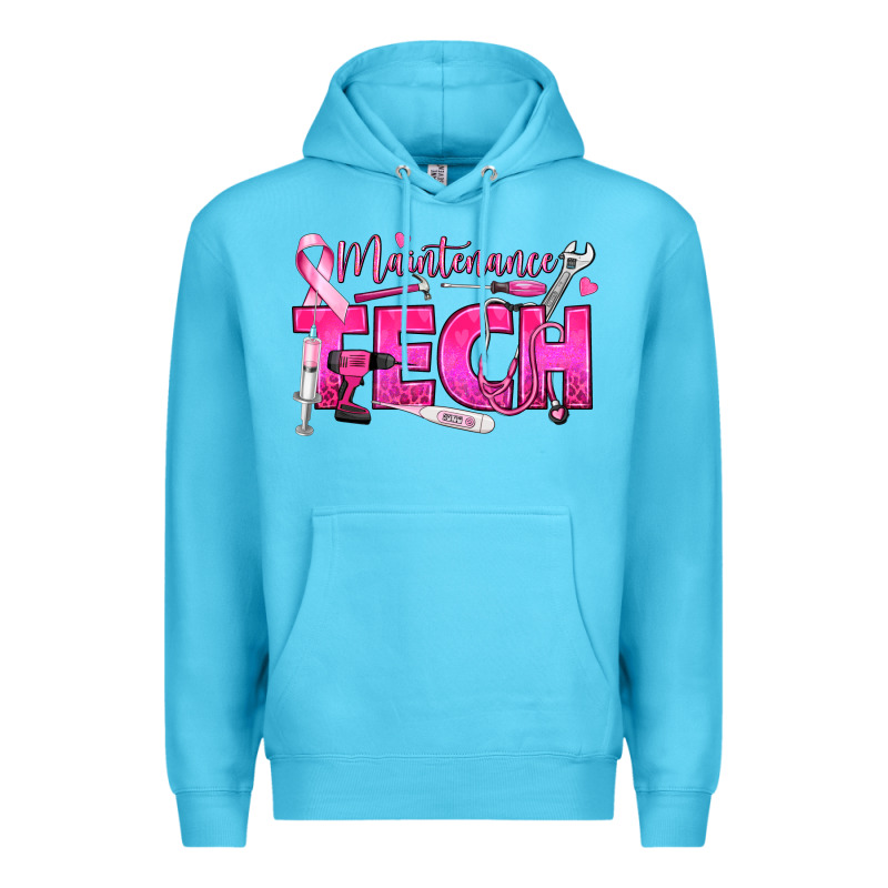 Breast Cancer Maintenance Tech Premium Hoodie by texasbilliewilder | Teevron