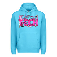 Ocean Blue Breast Cancer Maintenance Tech Premium Hoodie - texasbilliewilder