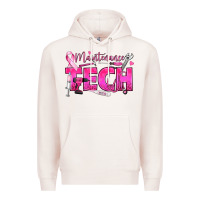 Pale Pink Breast Cancer Maintenance Tech Premium Hoodie - texasbilliewilder