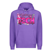 Purple Breast Cancer Maintenance Tech Premium Hoodie - texasbilliewilder