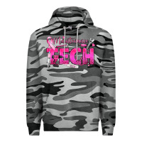 Slate Camo Breast Cancer Maintenance Tech Premium Hoodie - texasbilliewilder